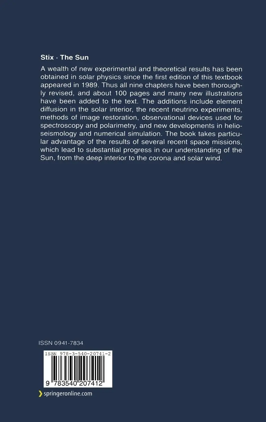Rückseite: 9783540207412 | The Sun | An Introduction | Michael Stix | Buch | xvi | Englisch