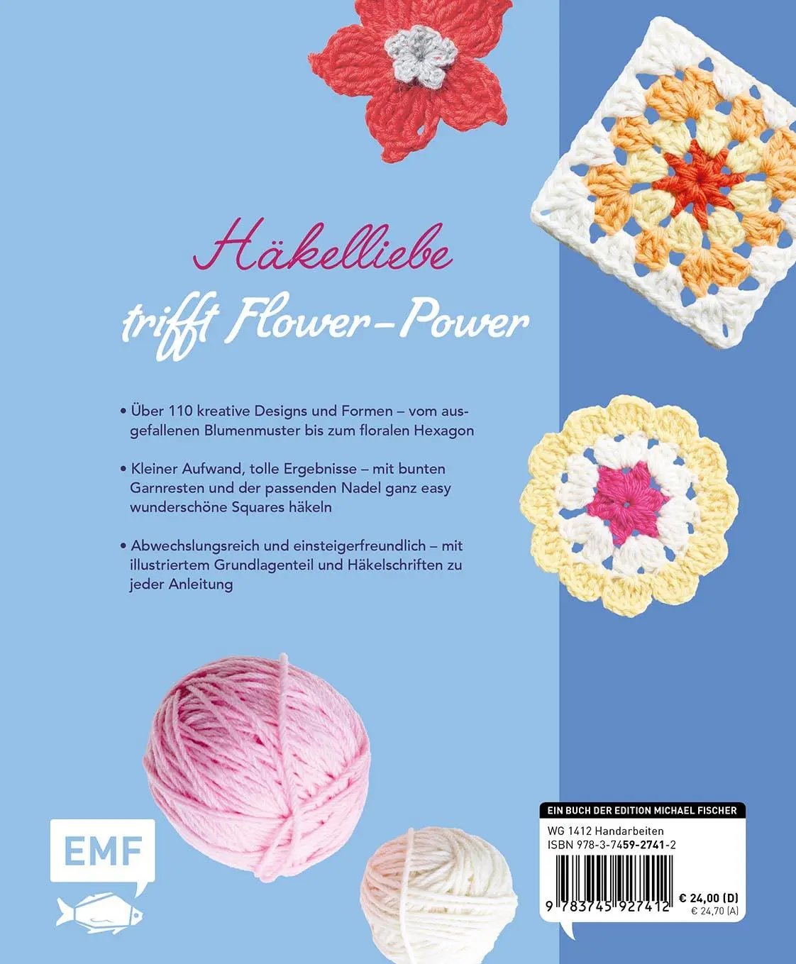 Rückseite: 9783745927412 | Musterbibel Granny Squares: Blumenzauber | Hiroko Aono-Billson | Buch