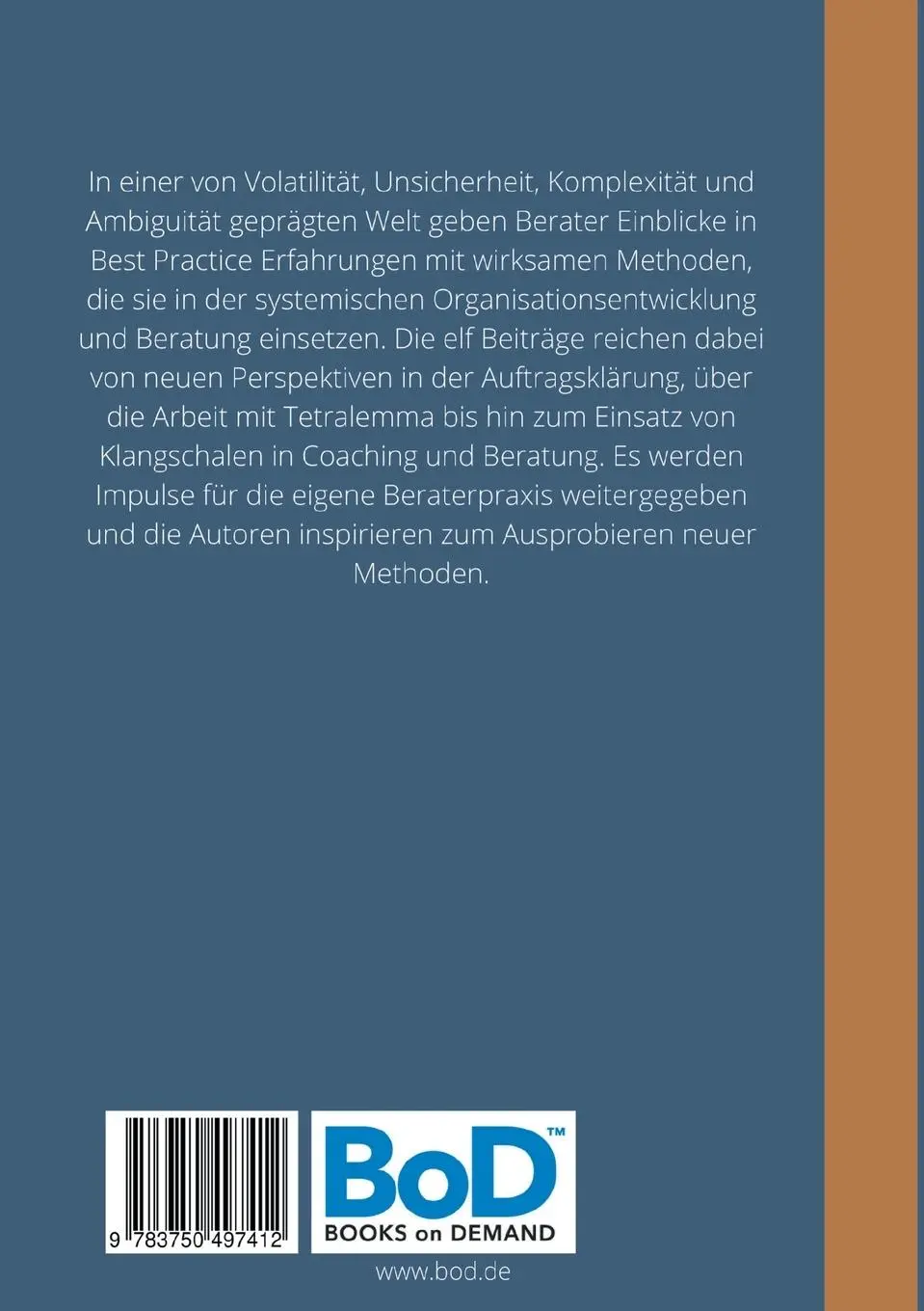 Rückseite: 9783750497412 | Systemische Beratung live | Markus Schwemmle | Taschenbuch | 256 S.