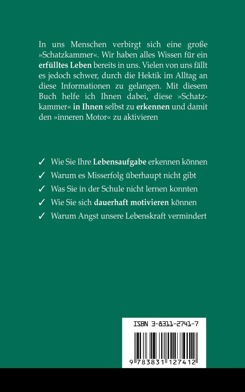 Rückseite: 9783831127412 | Liebst Du Deine Kraft ? | Erfolg der aus dem Herzen kommt | Kirschner