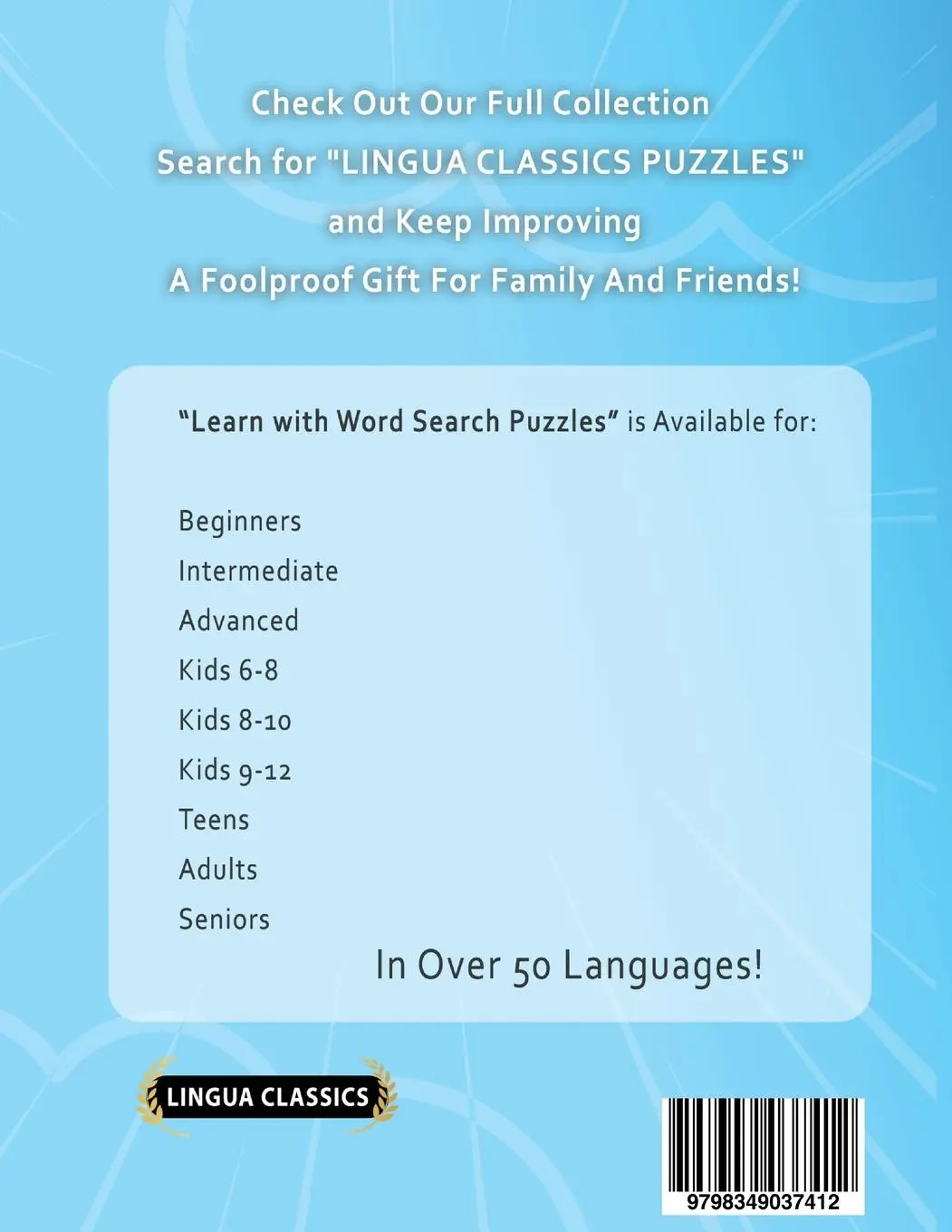 Rückseite: 9798349037412 | LEARN CROATIAN WITH WORD SEARCH PUZZLES FOR ADULTS - Discover How...