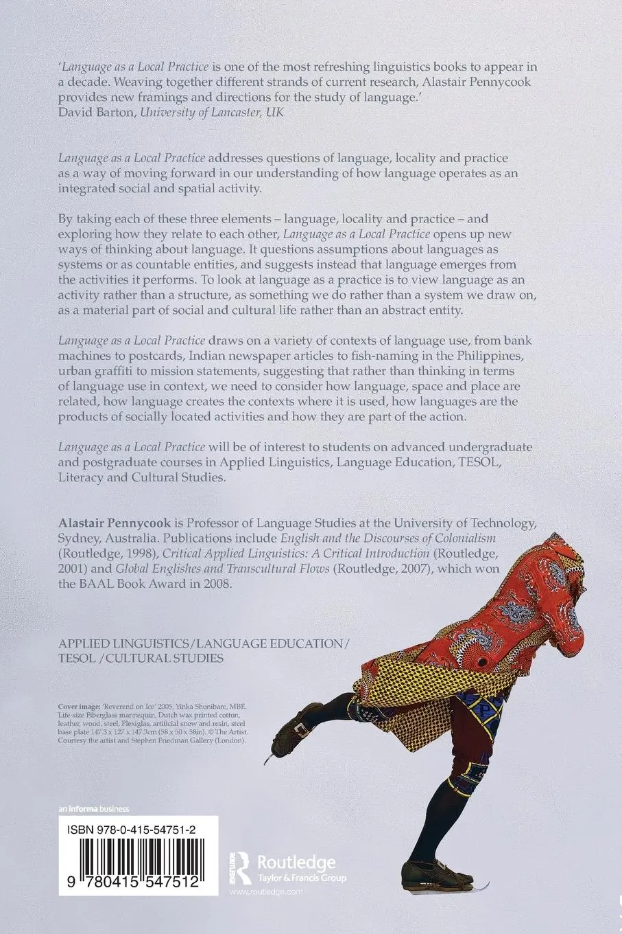 Rückseite: 9780415547512 | Language as a Local Practice | Alastair Pennycook | Taschenbuch | 2010