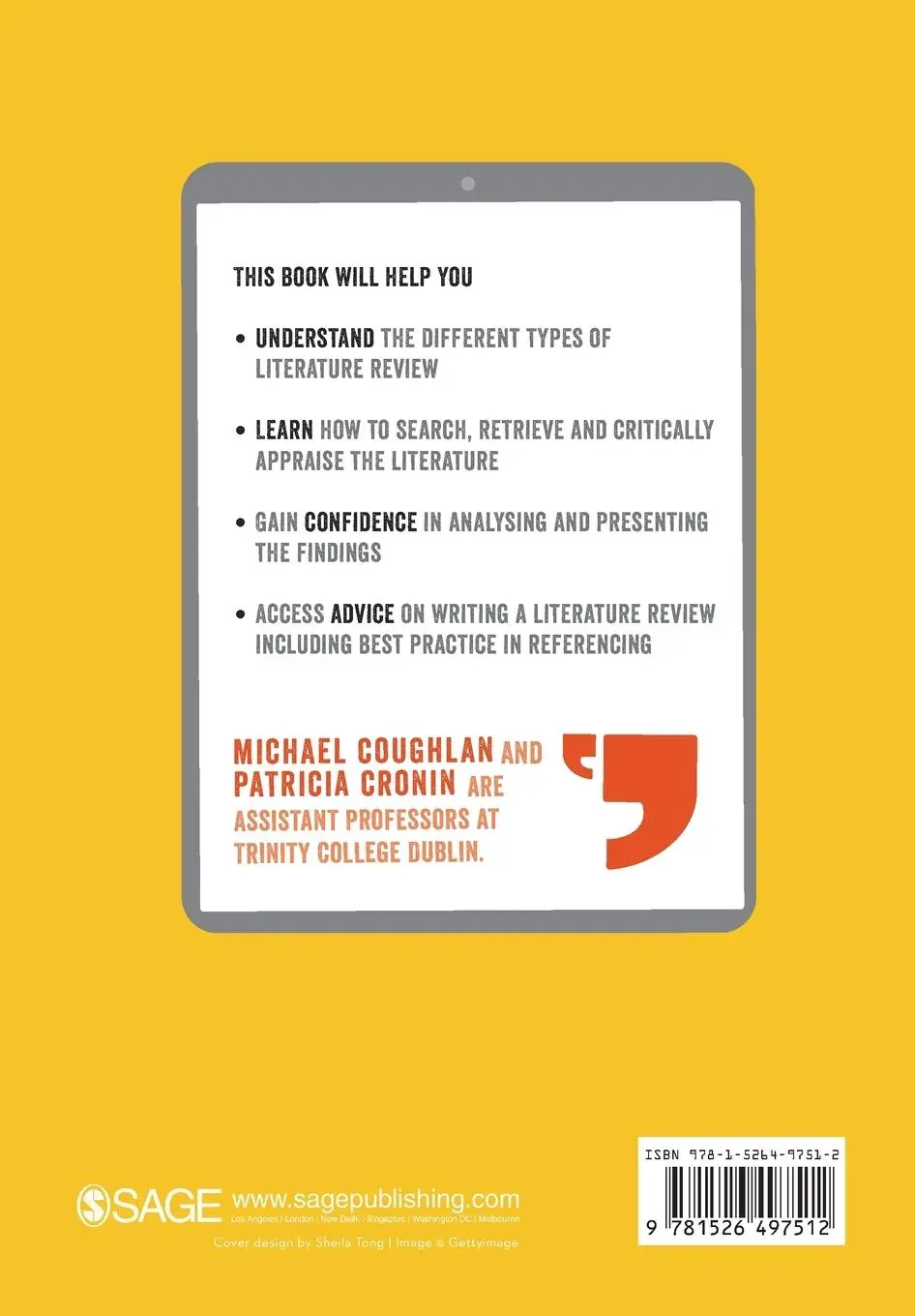 Rückseite: 9781526497512 | Doing a Literature Review in Nursing, Health and Social Care | Buch