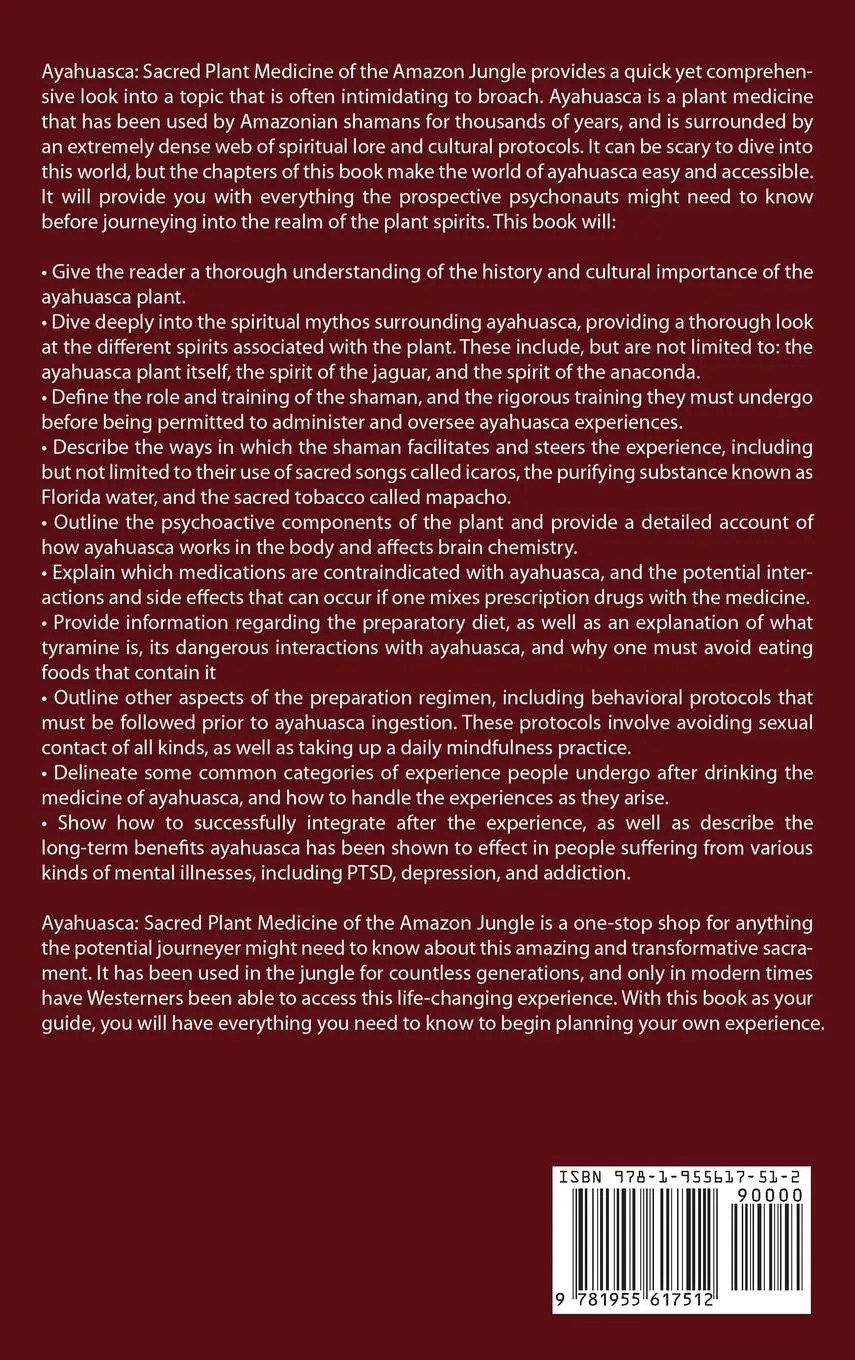 Rückseite: 9781955617512 | Ayahuasca | Sacred Plant Medicine of the Amazon Jungle | Naomi Harper
