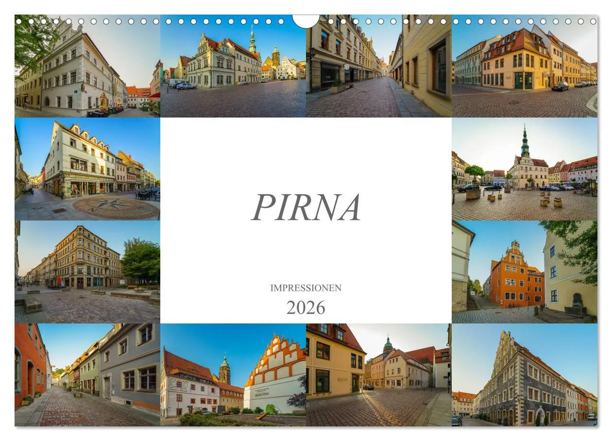 Cover: 9783457827512 | Pirna Impressionen (Wandkalender 2026 DIN A3 quer), CALVENDO...