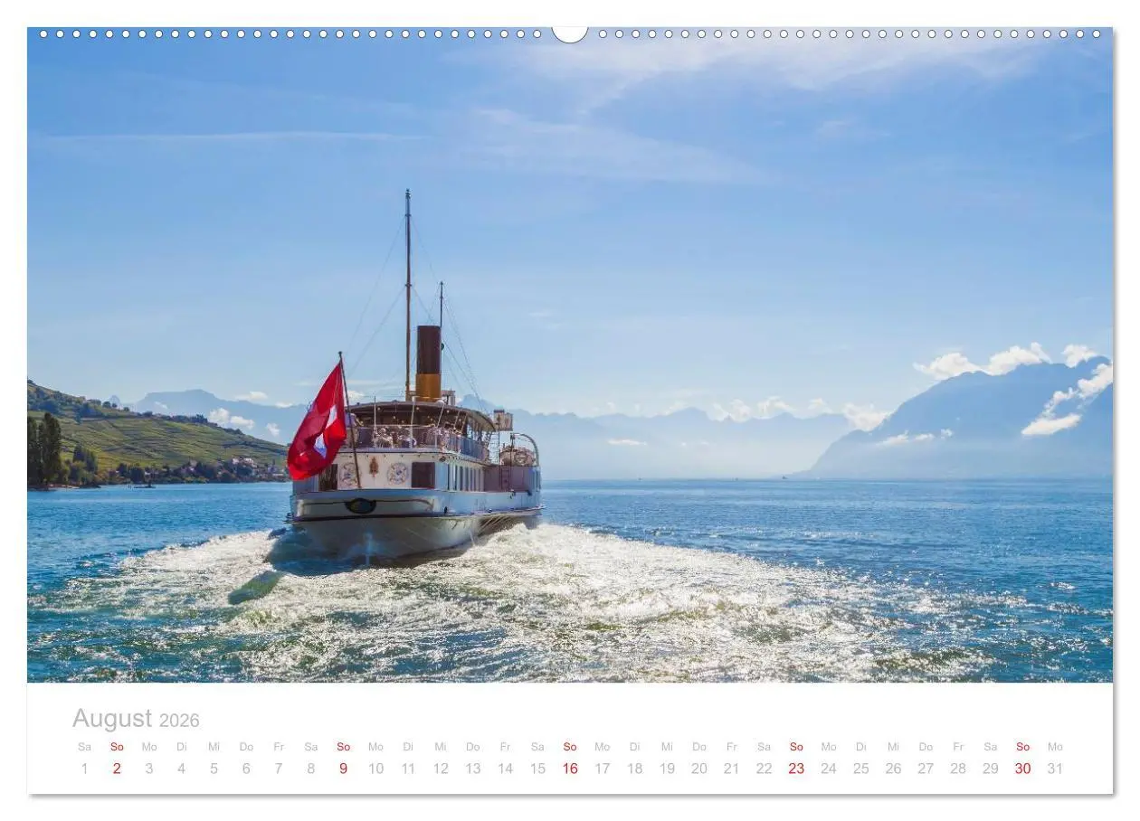 Bild: 9783516087512 | GENFER SEE Das Schweizer Ufer (Wandkalender 2026 DIN A2 quer),...