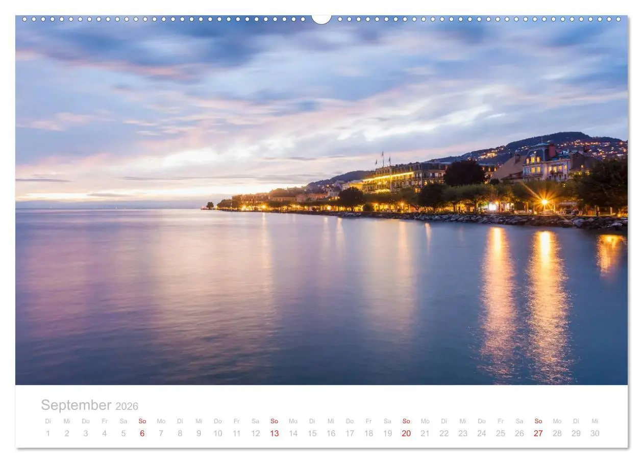 Bild: 9783516087512 | GENFER SEE Das Schweizer Ufer (Wandkalender 2026 DIN A2 quer),...