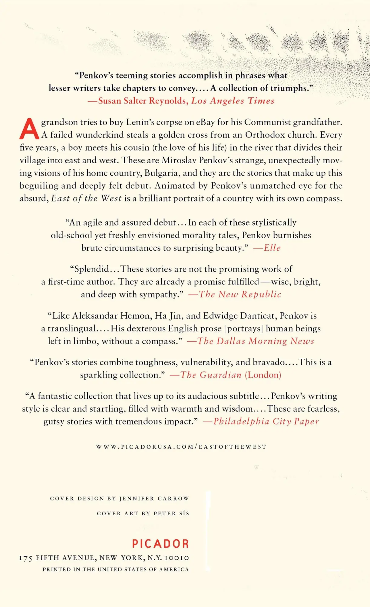 Rückseite: 9781250007612 | East of the West | Miroslav Penkov | Taschenbuch | Englisch | 2012