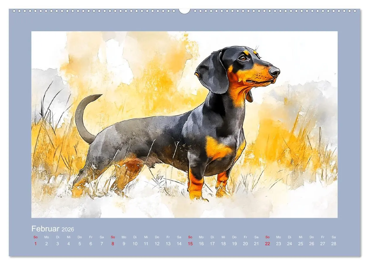 Bild: 9783457297612 | Dackelzauber. Charmante Begleiter im lieblichen Aquarell-Stil...
