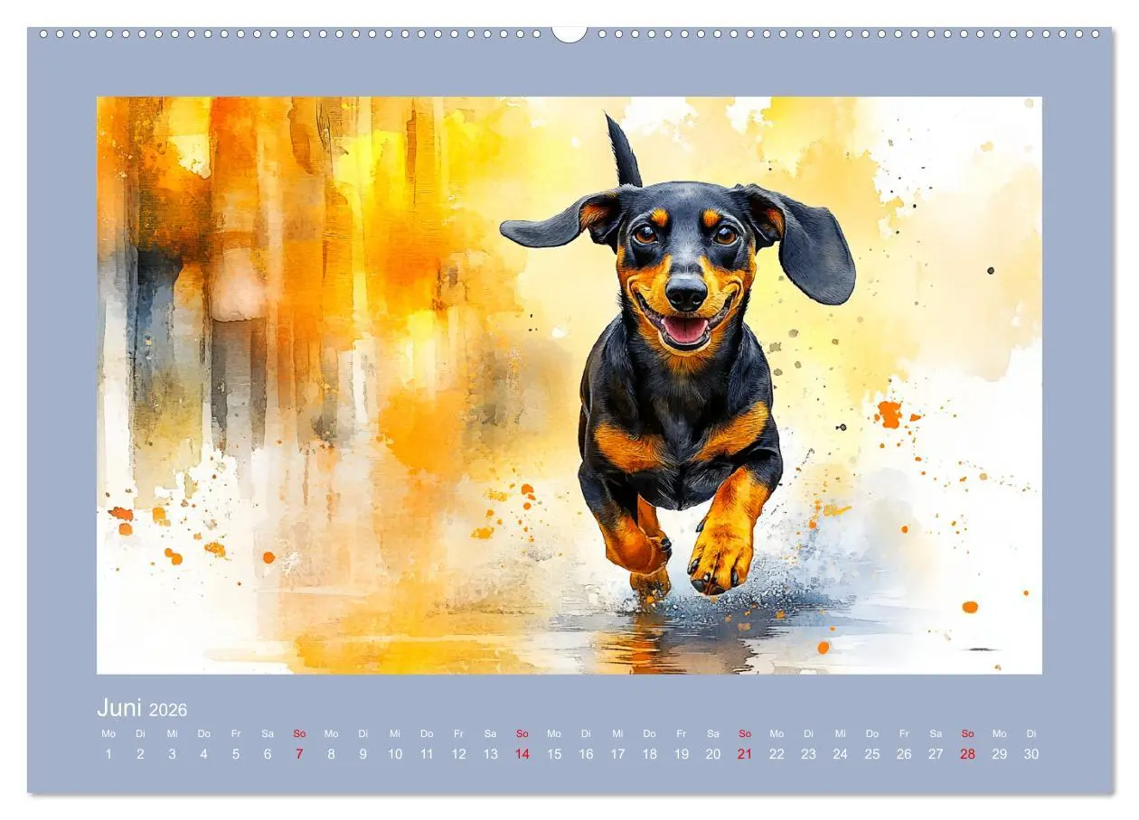 Bild: 9783457297612 | Dackelzauber. Charmante Begleiter im lieblichen Aquarell-Stil...