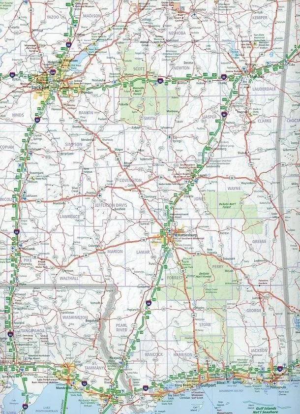 Bild: 9783828307612 | Hallwag USA Road Guide 10 Deep South 1:1.000.000 | (Land-)Karte | 2012