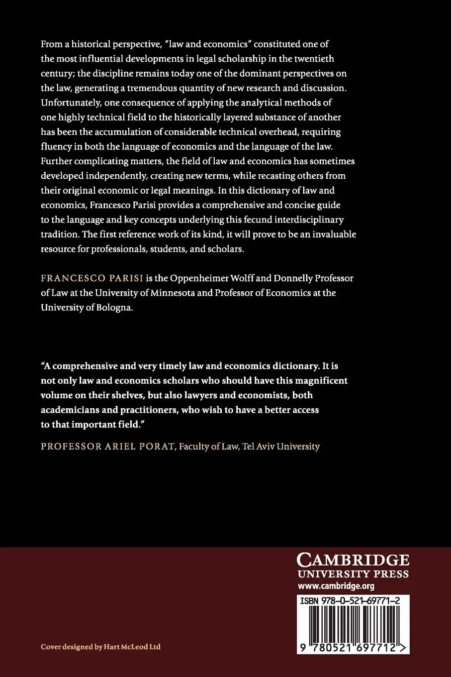 Rückseite: 9780521697712 | The Language of Law and Economics | Francesco Parisi | Taschenbuch