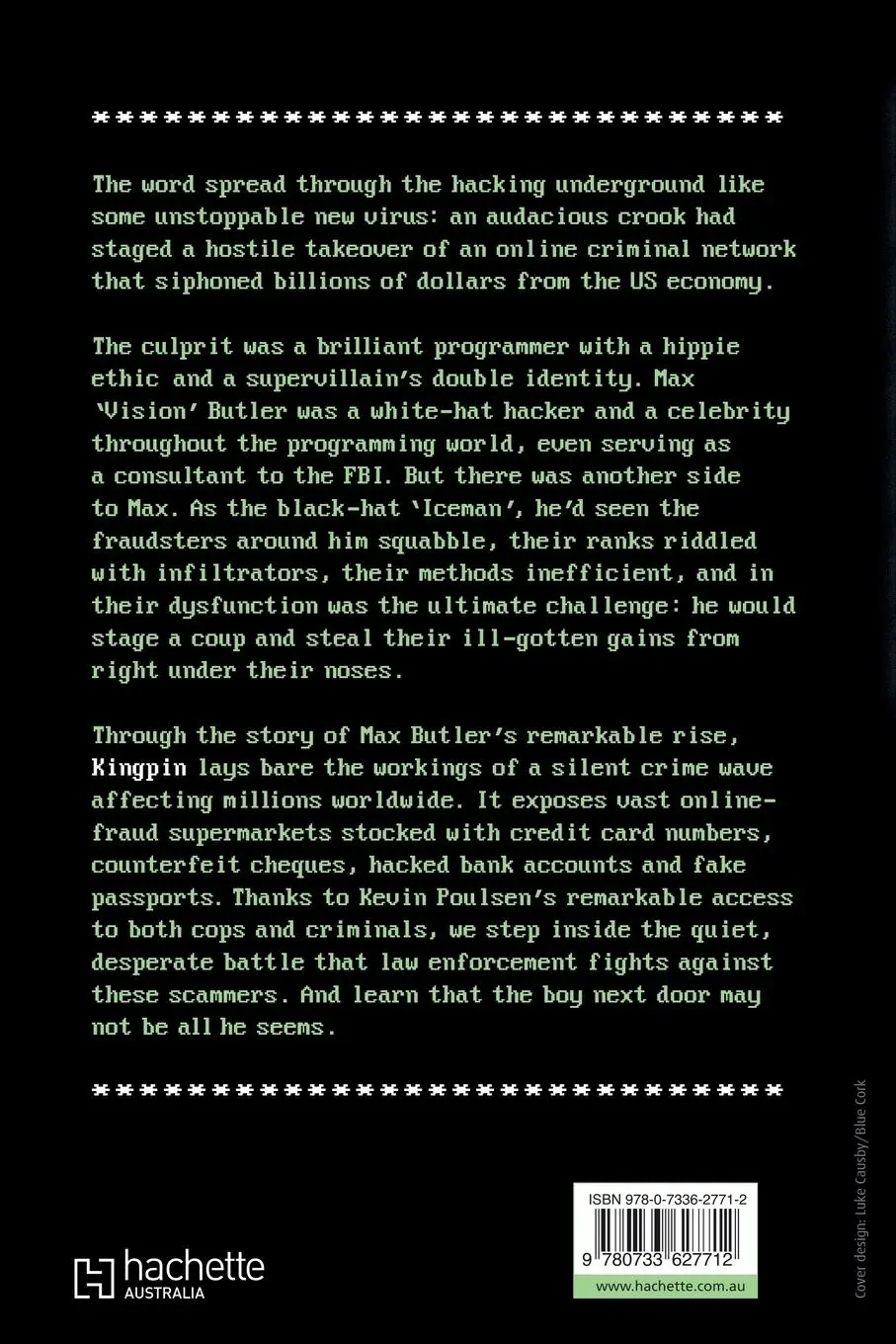 Rückseite: 9780733627712 | Kingpin | Kevin Poulsen | Taschenbuch | Englisch | 2024