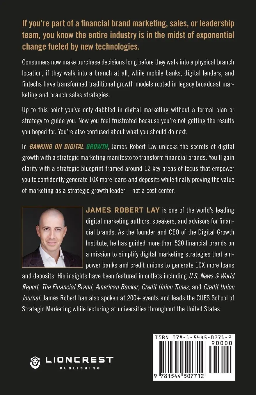 Rückseite: 9781544507712 | Banking on Digital Growth | James Robert Lay | Taschenbuch | Paperback