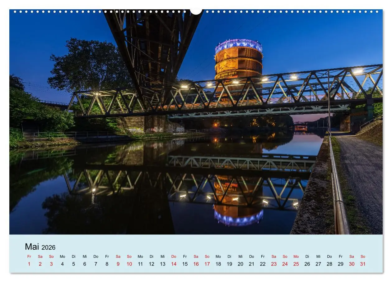 Bild: 9783457597712 | Ruhrnights (Wandkalender 2026 DIN A2 quer), CALVENDO Monatskalender