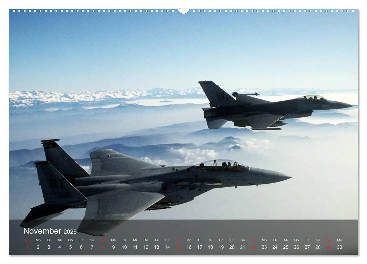 Bild: 9783516067712 | Luftwaffe. Kampfflugzeuge der USA (Wandkalender 2026 DIN A2 quer),...