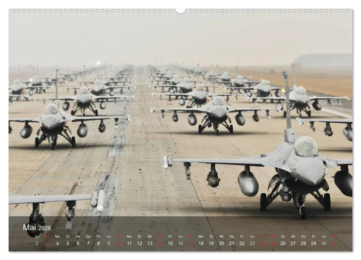 Bild: 9783516067712 | Luftwaffe. Kampfflugzeuge der USA (Wandkalender 2026 DIN A2 quer),...