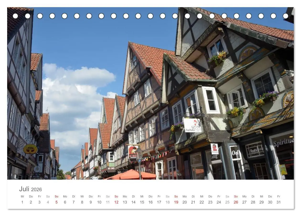 Bild: 9783516127812 | CELLE entdecken (Tischkalender 2026 DIN A5 quer), CALVENDO...