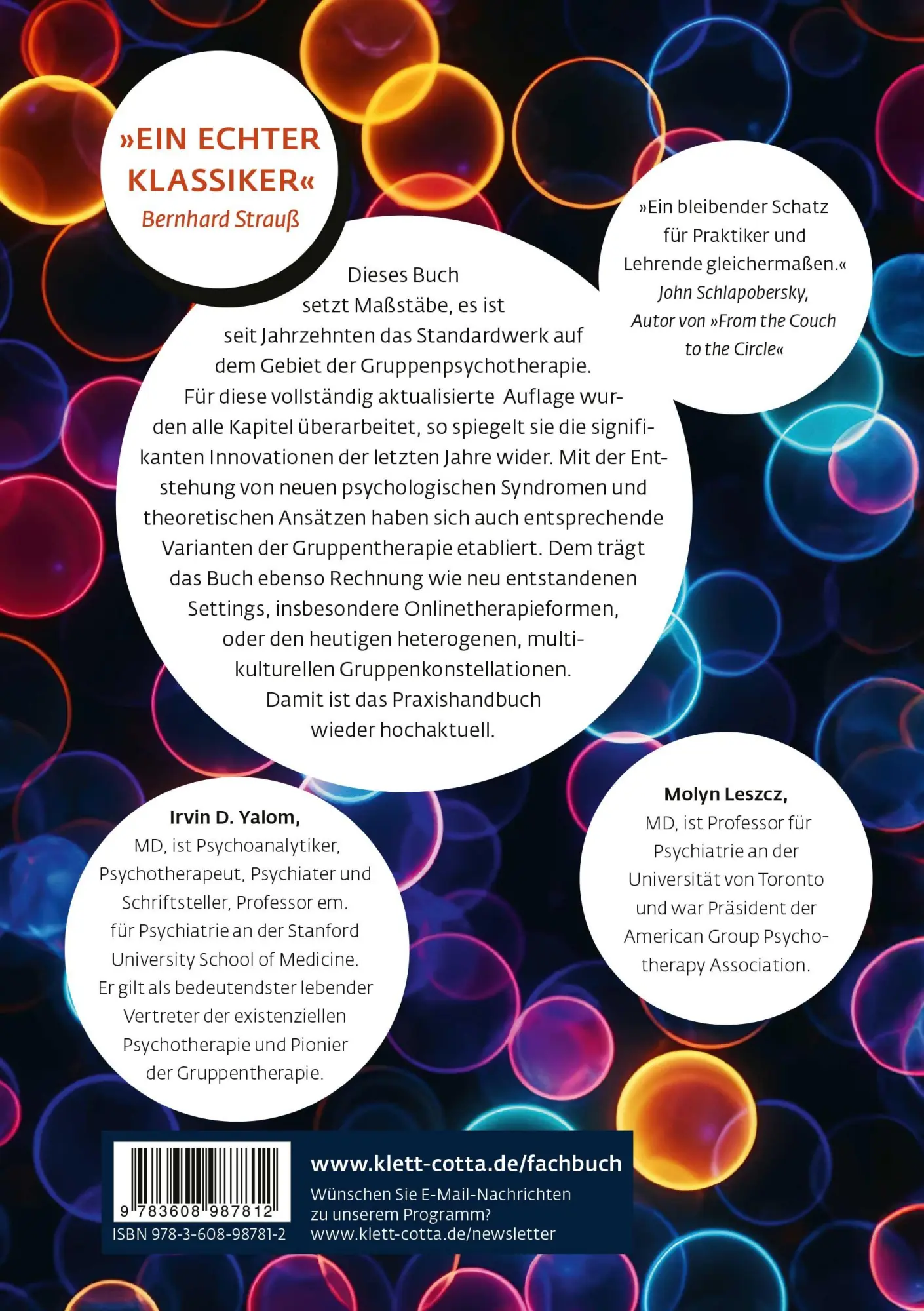 Rückseite: 9783608987812 | Theorie und Praxis der Gruppenpsychotherapie | Das Lehrbuch | Buch