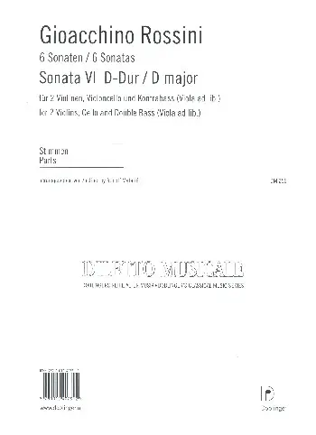 Sonate 6 D-Dur (6 Sonaten)