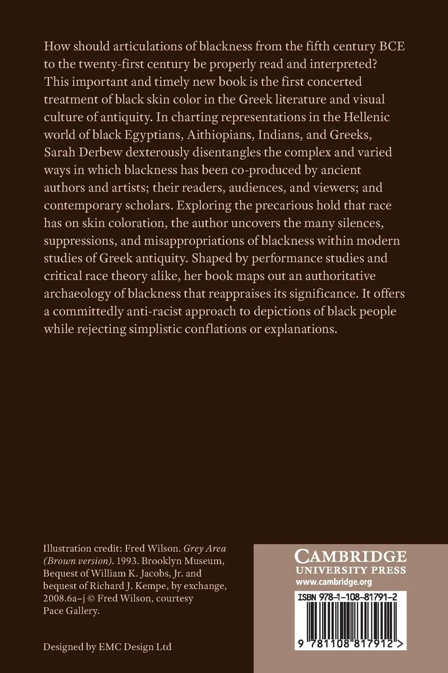 Rückseite: 9781108817912 | Untangling Blackness in Greek Antiquity | Sarah F. Derbew | Buch