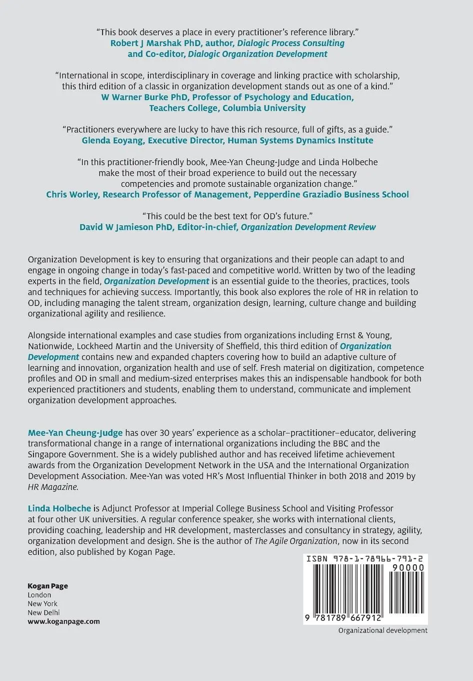 Rückseite: 9781789667912 | Organization Development | A Practitioner's Guide for OD and HR | Buch