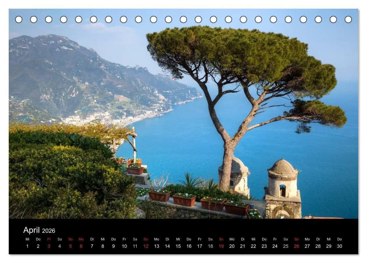 Bild: 9783516047912 | Amalfiküste und Capri (Tischkalender 2026 DIN A5 quer), CALVENDO...