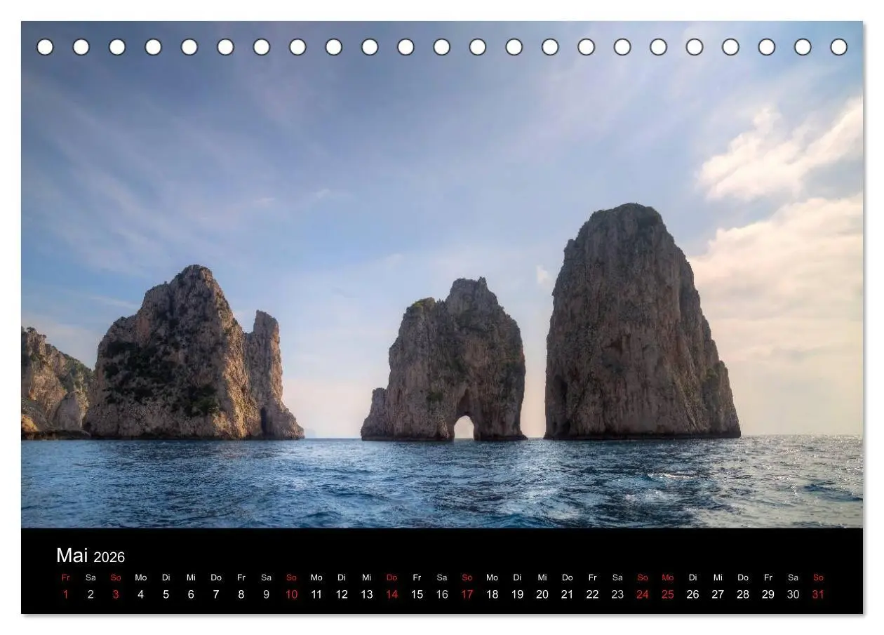 Bild: 9783516047912 | Amalfiküste und Capri (Tischkalender 2026 DIN A5 quer), CALVENDO...