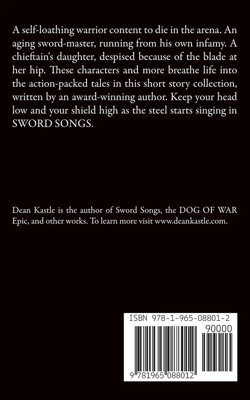 Rückseite: 9781965088012 | Sword Songs | Dean Kastle | Taschenbuch | Englisch | 2024
