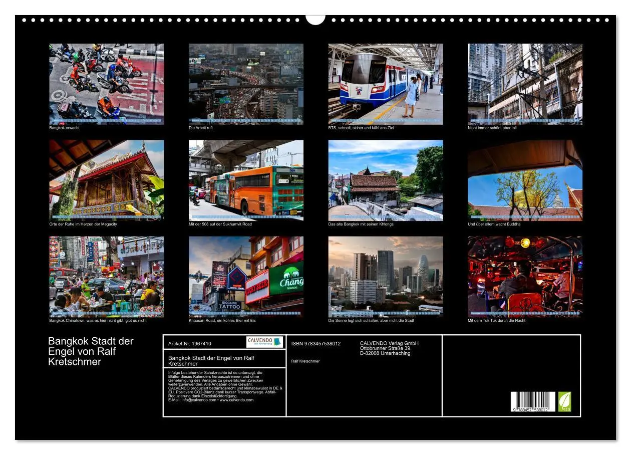 Bild: 9783457538012 | Bangkok Stadt der Engel von Ralf Kretschmer (Wandkalender 2026 DIN...