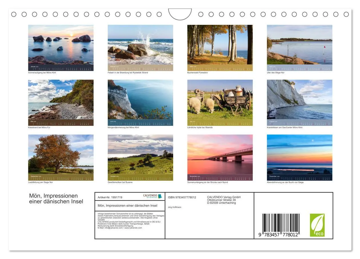 Bild: 9783457778012 | Mön, Impressionen einer dänischen Insel (Wandkalender 2026 DIN A4...