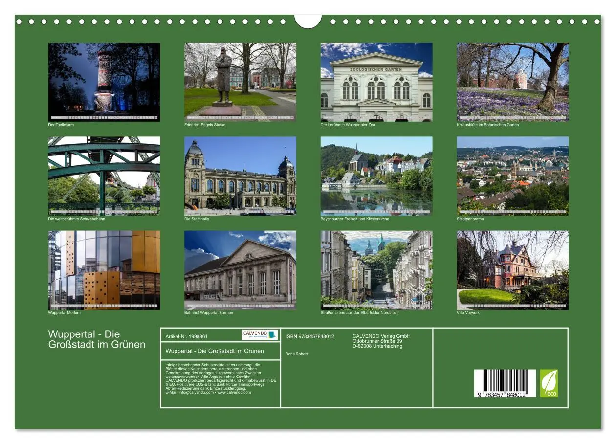Bild: 9783457848012 | Wuppertal - Die Großstadt im Grünen (Wandkalender 2026 DIN A3...