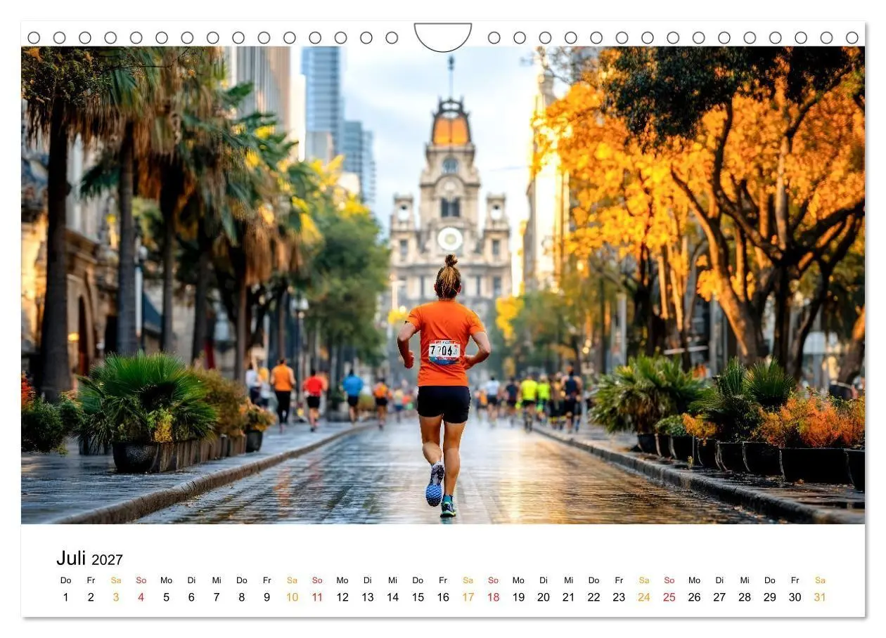 Bild: 9783569028012 | Marathon Power (Wandkalender 2027 DIN A4 quer), CALVENDO...