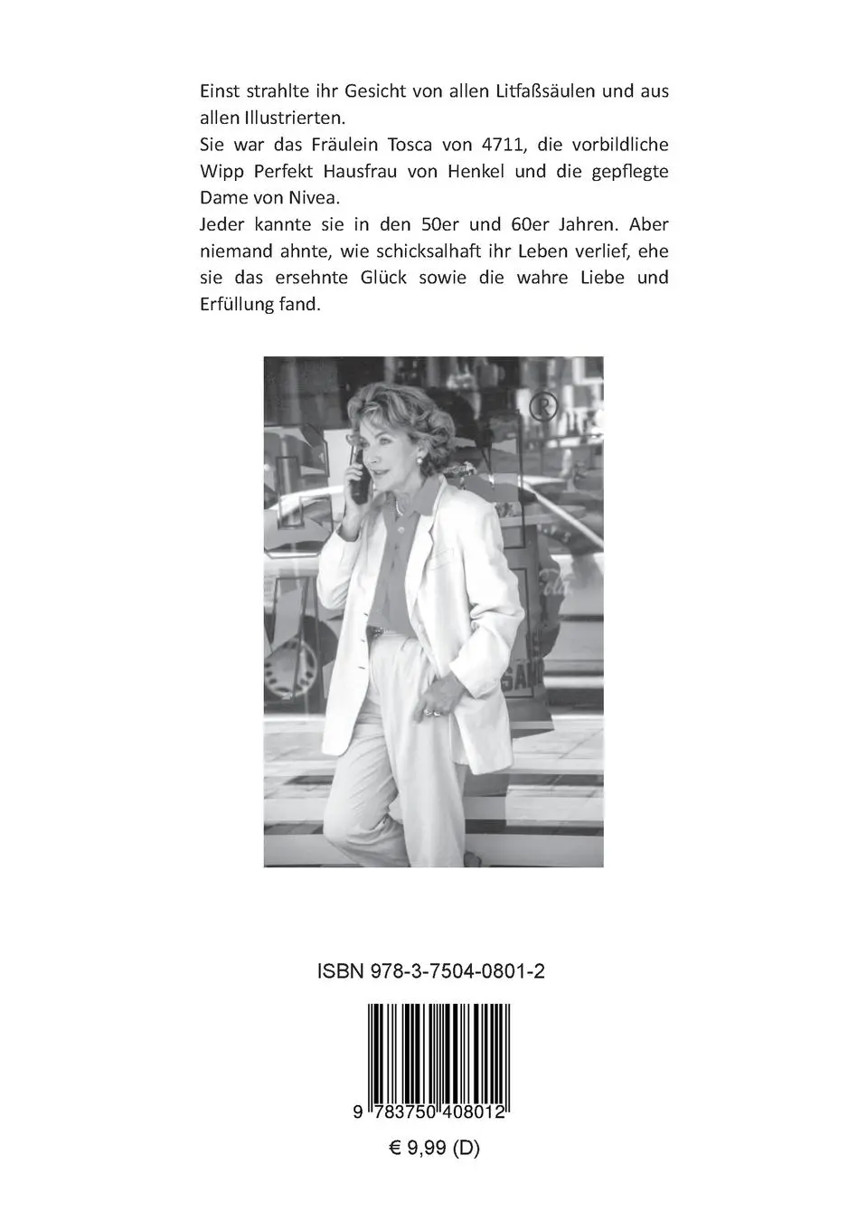 Rückseite: 9783750408012 | Das Fräulein Tosca | Erinnerungen eines Fotomodells | Theresia Lew