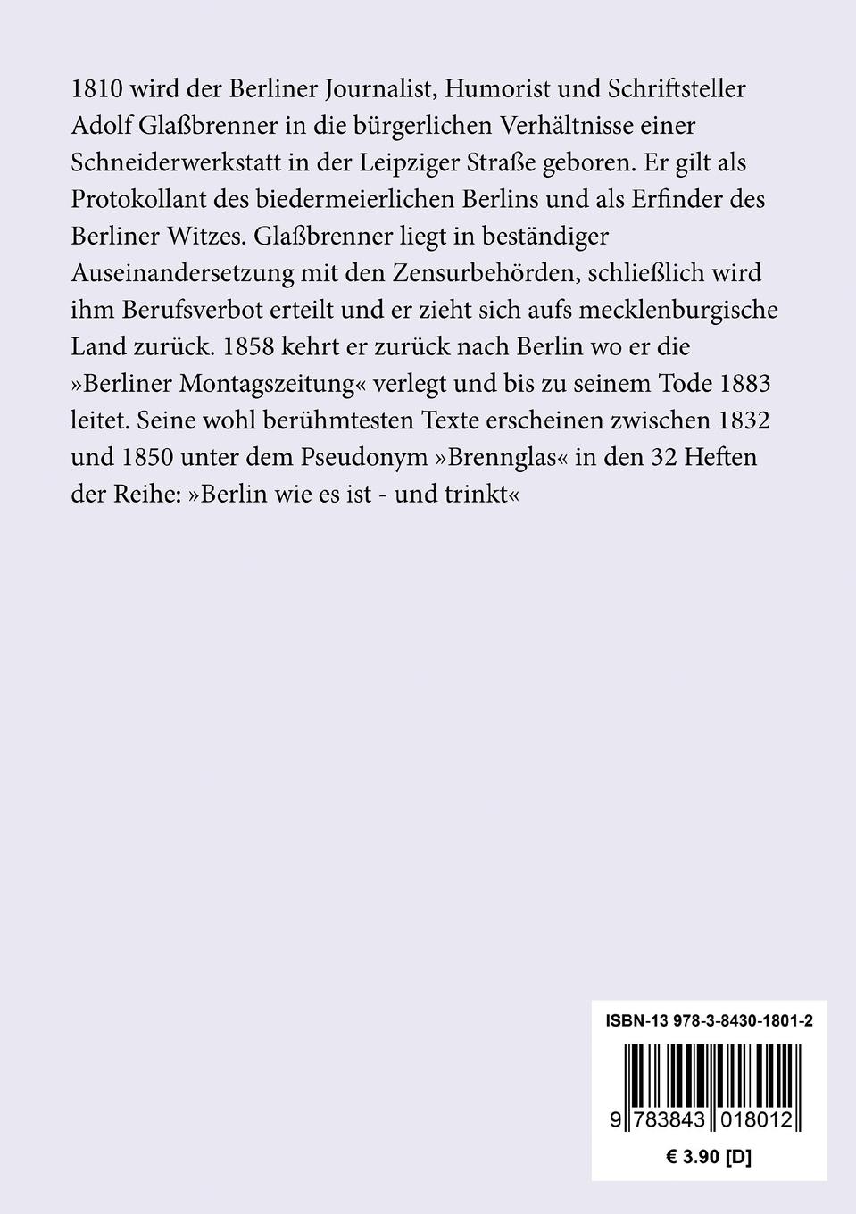 Rückseite: 9783843018012 | Die jüngste Walpurgisnacht | Adolf Glaßbrenner | Taschenbuch | 28 S.