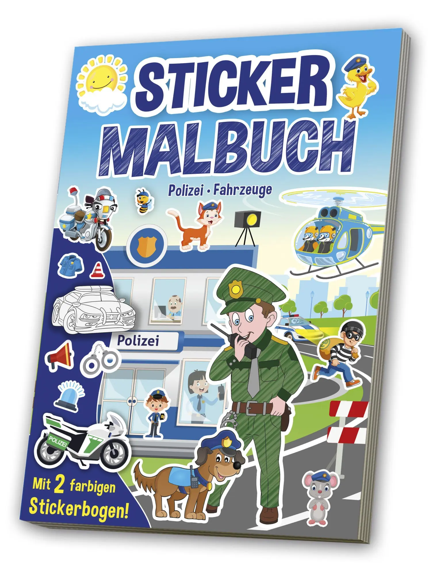 Cover: 4019393988112 | Mal- &amp; Stickerbuch: Polizei | media Verlagsgsellschaft mbH | Broschüre