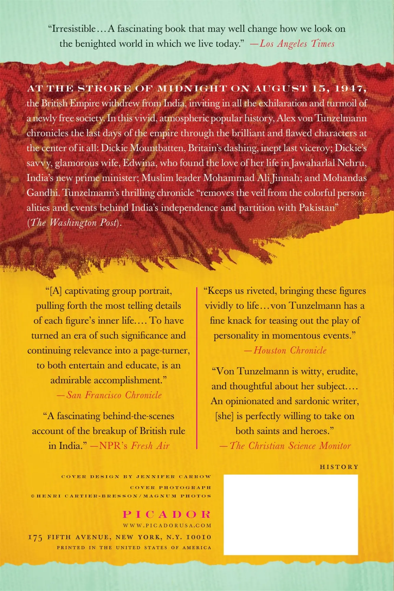 Rückseite: 9780312428112 | Indian Summer | Alex Von Tunzelmann | Taschenbuch | Englisch | 2008