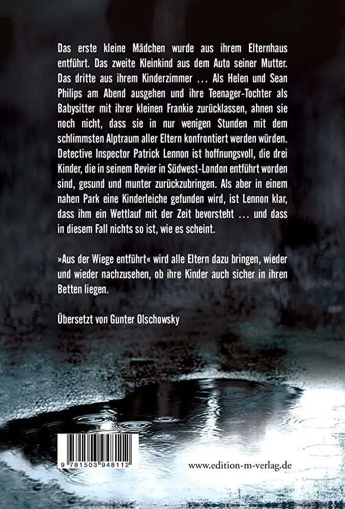 Rückseite: 9781503948112 | Aus der Wiege entführt | Mark Edwards (u. a.) | Taschenbuch | 454 S.
