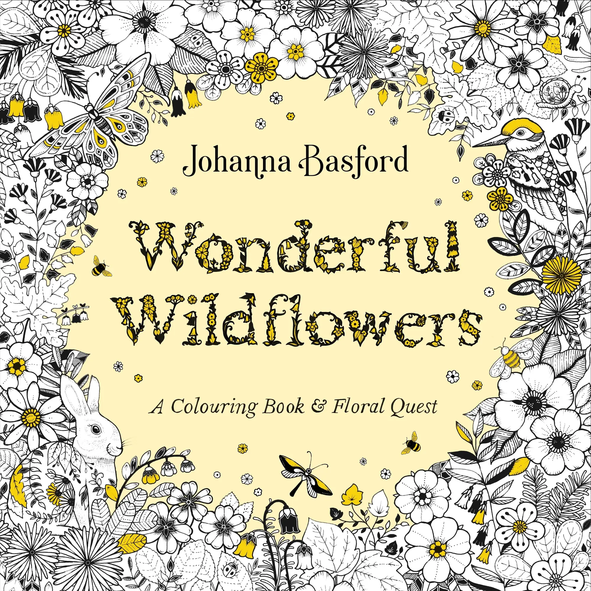 Cover: 9781529928112 | Wonderful Wildflowers | A Colouring Book &amp; Floral Quest | Basford