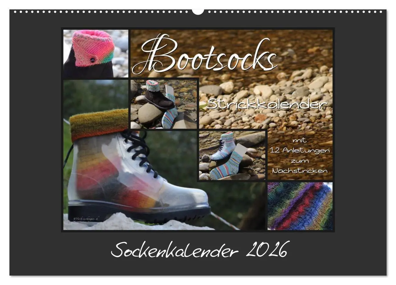Cover: 9783516098112 | Sockenkalender Bootsocks 2026 (Wandkalender 2026 DIN A2 quer),...
