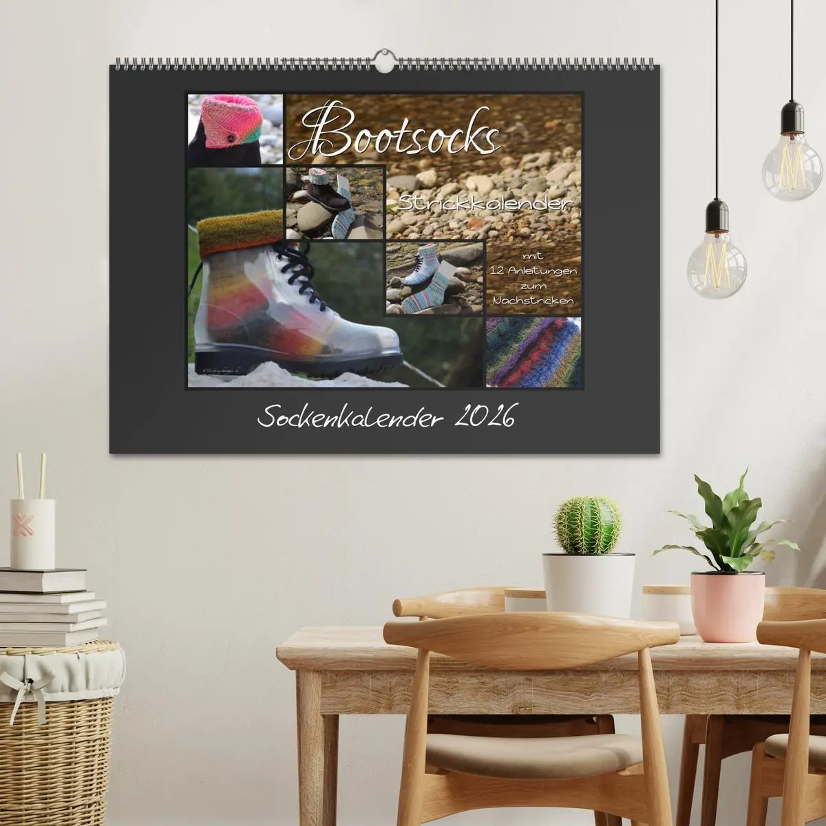 Bild: 9783516098112 | Sockenkalender Bootsocks 2026 (Wandkalender 2026 DIN A2 quer),...