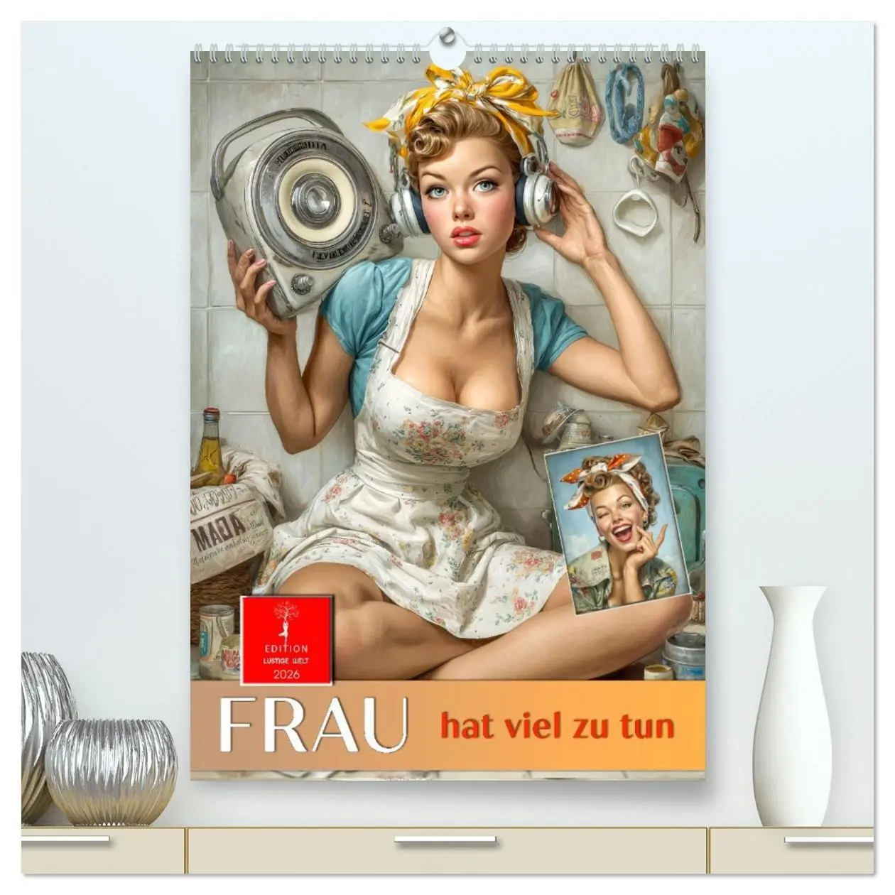 Cover: 9783516618112 | Frau hat viel zu tun (hochwertiger Premium Wandkalender 2026 DIN A2...