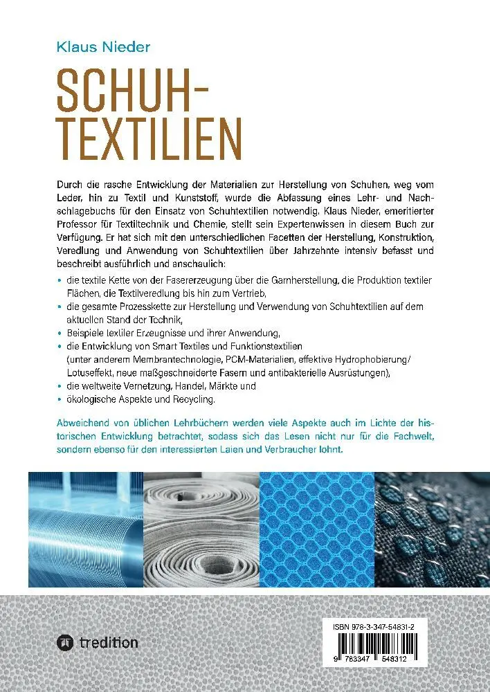 Bild: 9783347548312 | Schuhtextilien | Lehr- und Nachschlagebuch für Industrie und Handel