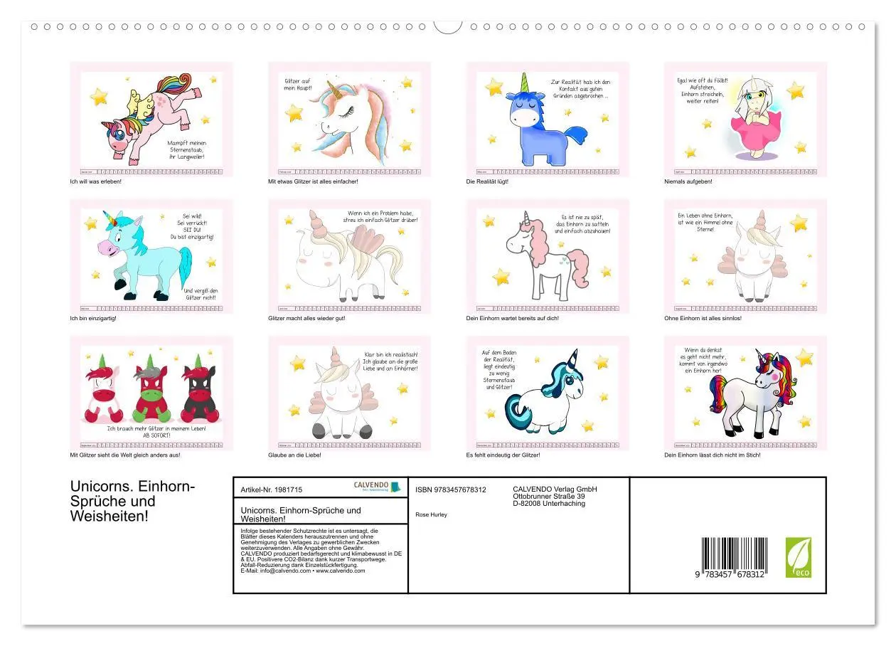 Bild: 9783457678312 | Unicorns. Einhorn-Sprüche und Weisheiten! (hochwertiger Premium...