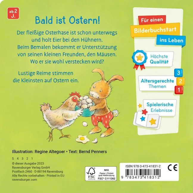 Bild: 9783473418312 | Mein liebstes Osterbuch | Bernd Penners | Buch | 16 S. | Deutsch