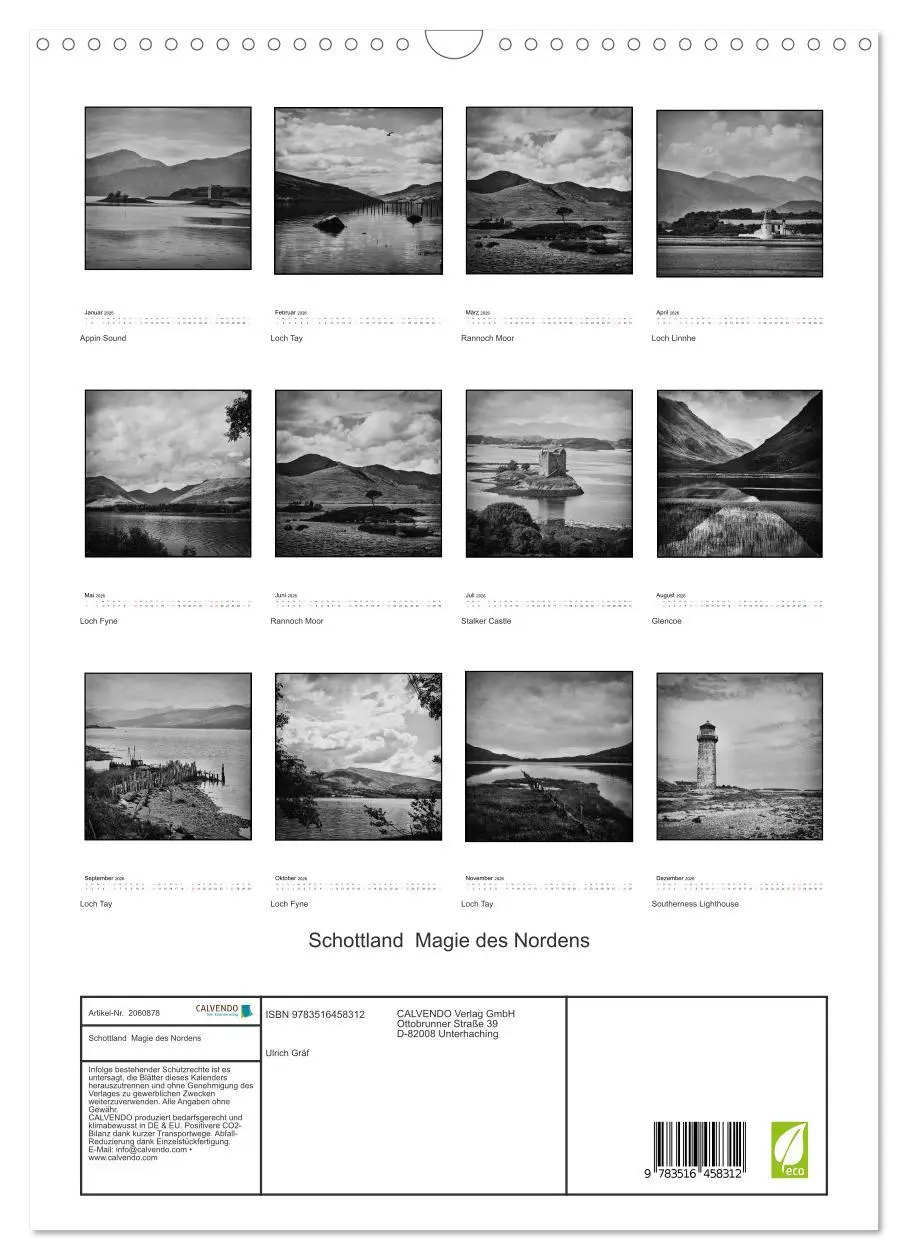 Bild: 9783516458312 | Schottland Magie des Nordens (Wandkalender 2026 DIN A3 hoch),...