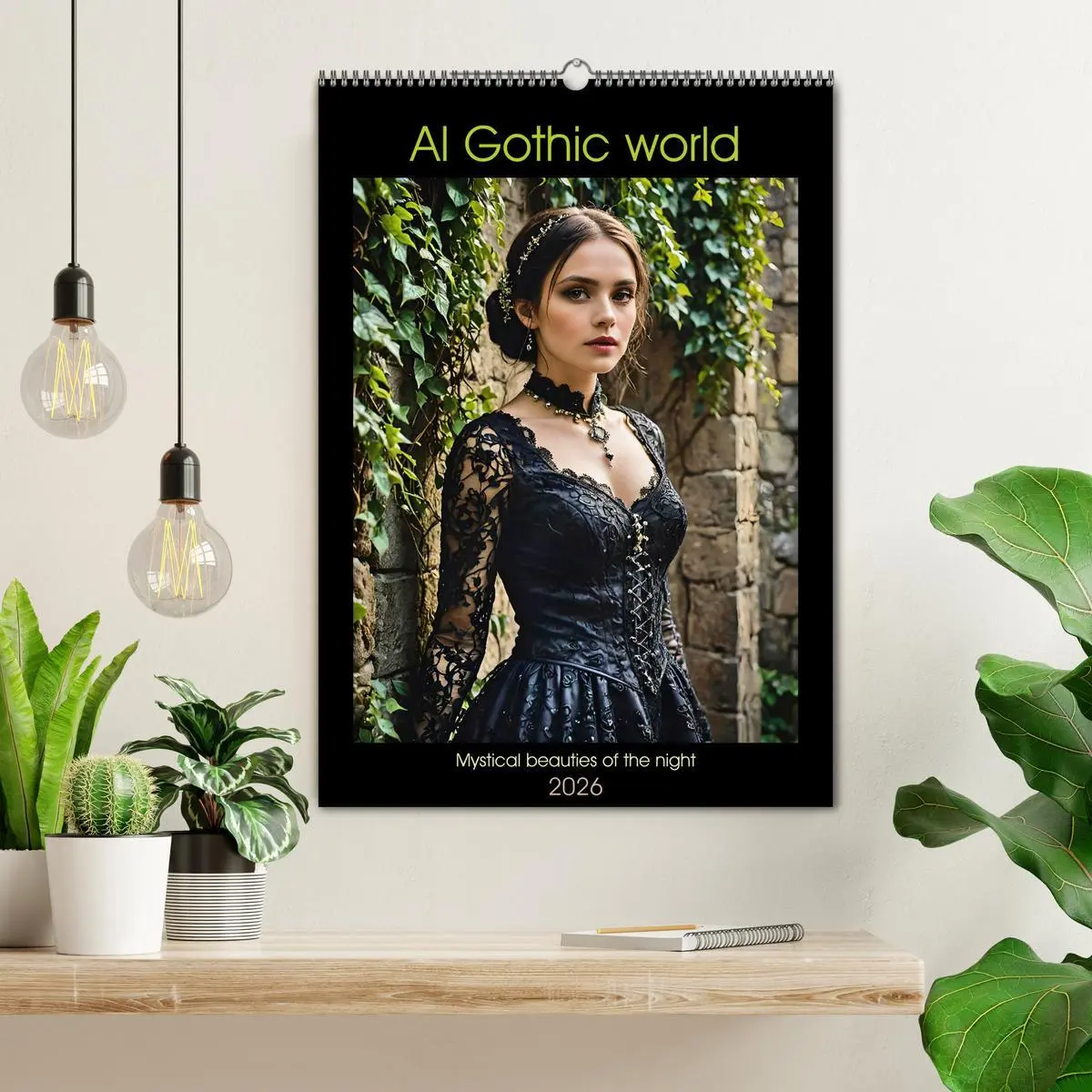 Bild: 9783516528312 | AI Gothic world - Mystical beauties of the night (Wall Calendar...