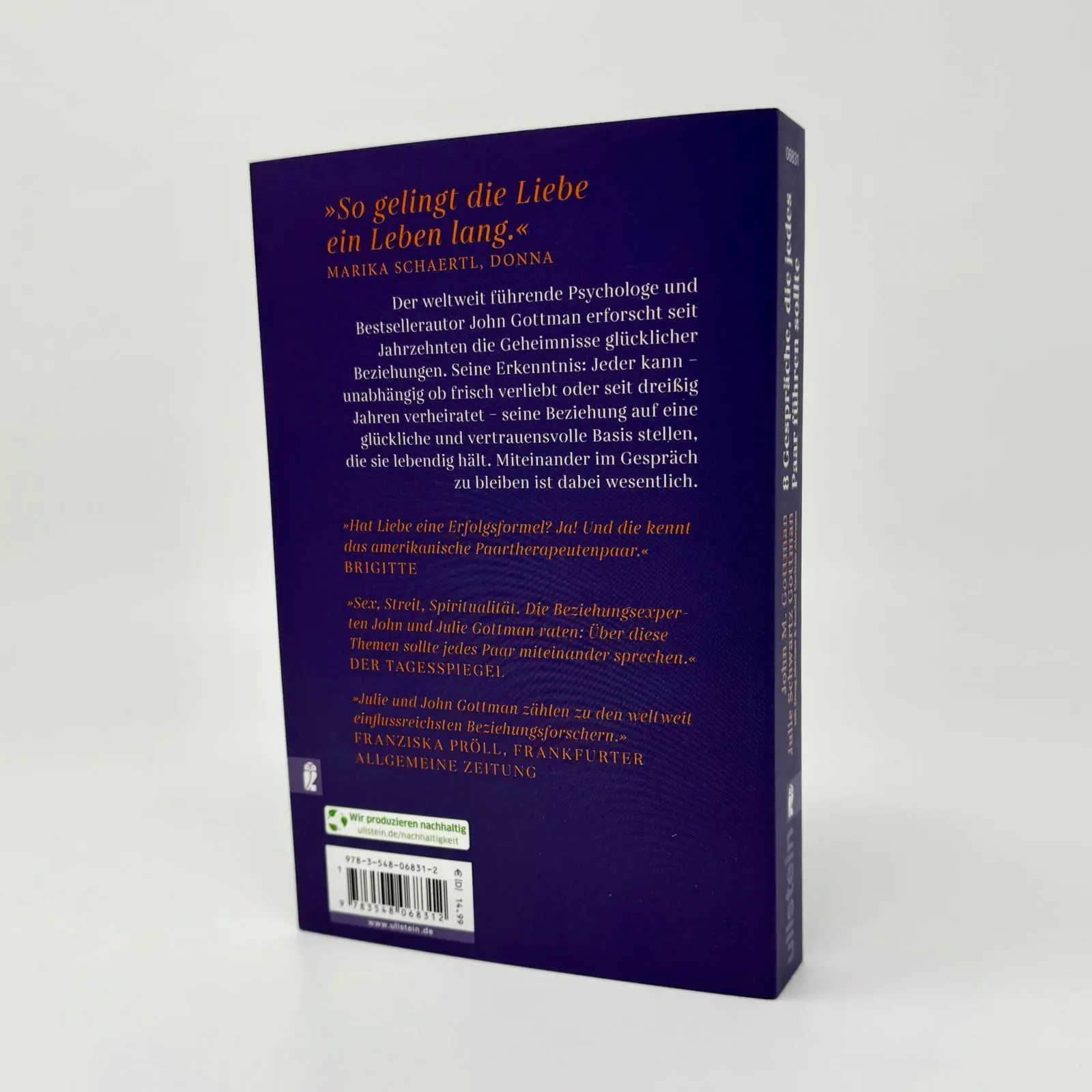Bild: 9783548068312 | 8 Gespräche, die jedes Paar führen sollte ... | Gottman (u. a.) | Buch
