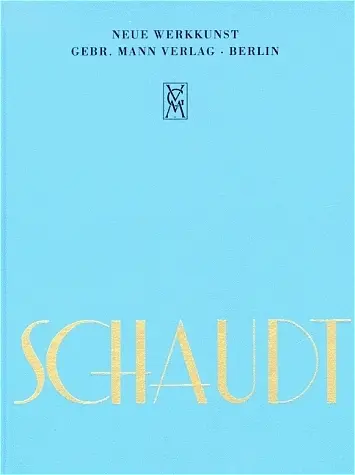 Cover: 9783786118312 | Johann Emil Schaudt | Neue Werkkunst | Johann E. Schaudt | Buch | 1995