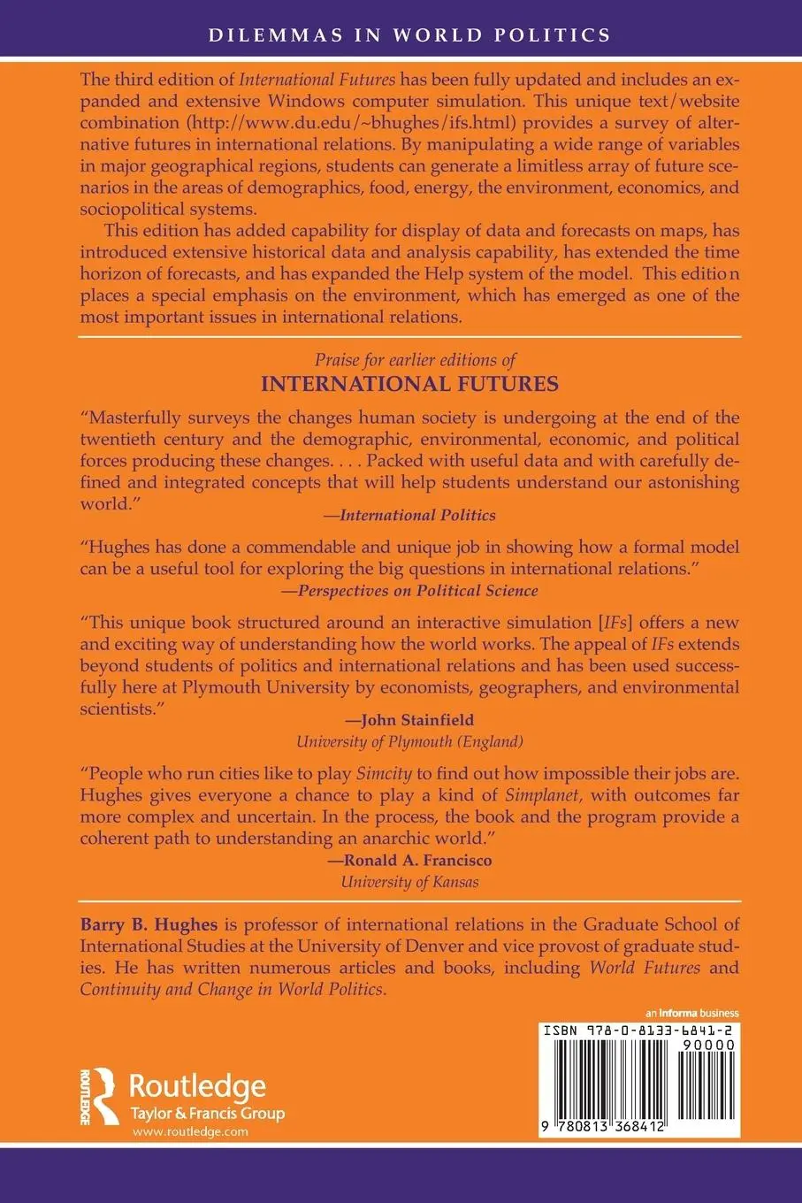 Rückseite: 9780813368412 | International Futures | Barry B Hughes | Taschenbuch | Englisch | 1999